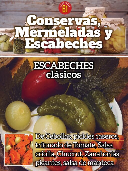 Cover image for Conservas, mermeladas y escabeches